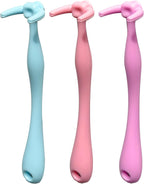 Colorful Design Dental Floss Handle 3 Counts for Adults and Kids Teeth Cleaning Interdental Brush Unflavored Floss Picks floas Holder Reusable Flosser