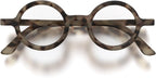 LONDON MOLE® Moley reading glasses | Cool round shaped readers | Men’s Women’s Unisex | Spring hinges