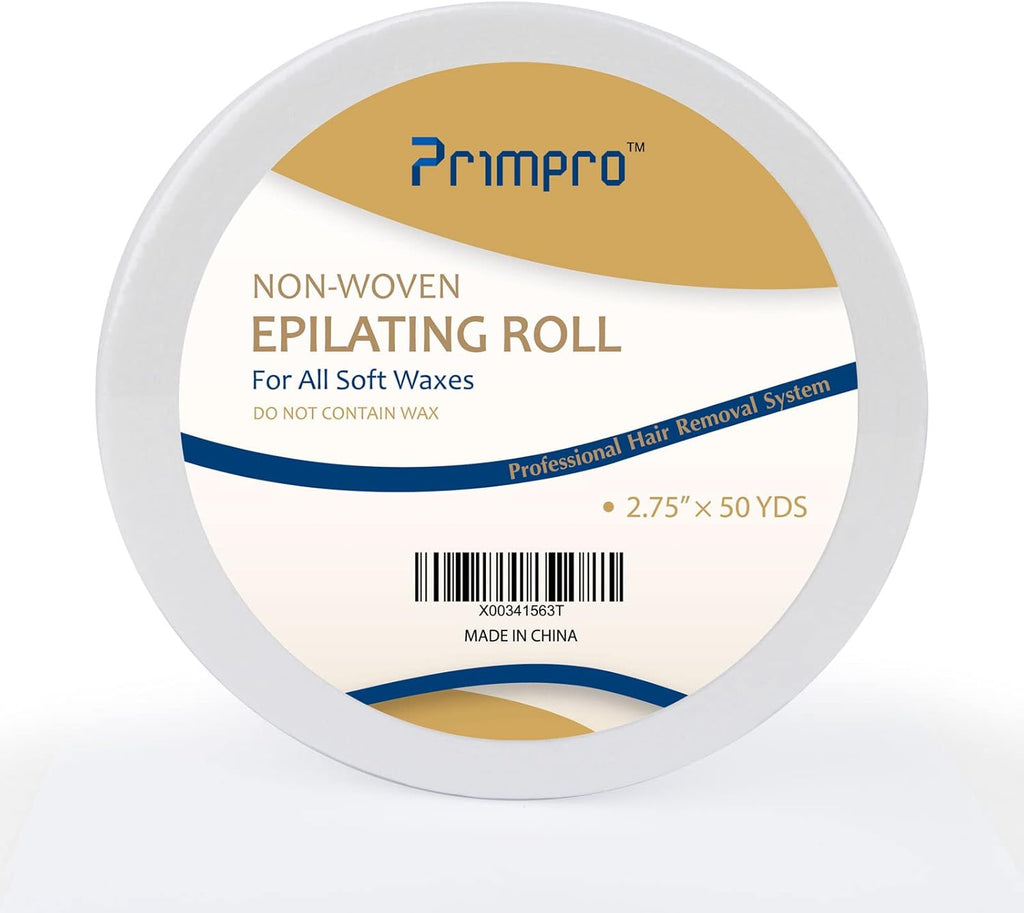 Non-woven Wax Strip Roll for Body and Facial Hair Removal, 2.75 Inches x 50 Yards Pack Salon Quality Epilating Roll