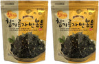 Korean Premium Roasted and Sea Salted Seasoned Seaweed Laver Snack 50g (Pack of 2)