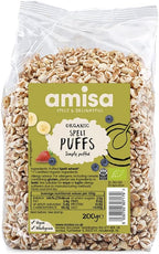 Amisa Organic Spelt Puffs 200 g (Pack of 6)