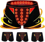 3 Packs U Convex Pouch Soft Underwear Men Magnetic Therapy Physiological Enlargement Boxer Briefs Health Care Panty (Color : 3pcs-Black, Size : 6X-Large)