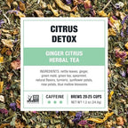 Tiesta Tea - Ginger Citrus Herbal Loose Leaf Tea, Lemon Ginger Tea with Mint and Chamomile, Caffeine-Free, Brew Hot or Iced, Makes Up to 25 Cups, Resealable Pouch, 1.2 Ounce