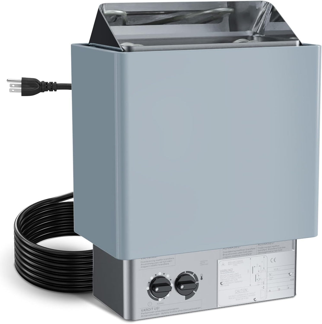 Drizzlen 2kW 110V Sauna Heater with Plug - Electric Sauna Heater, Plug and Play, Heats 100 cu. ft. in 30 Minutes