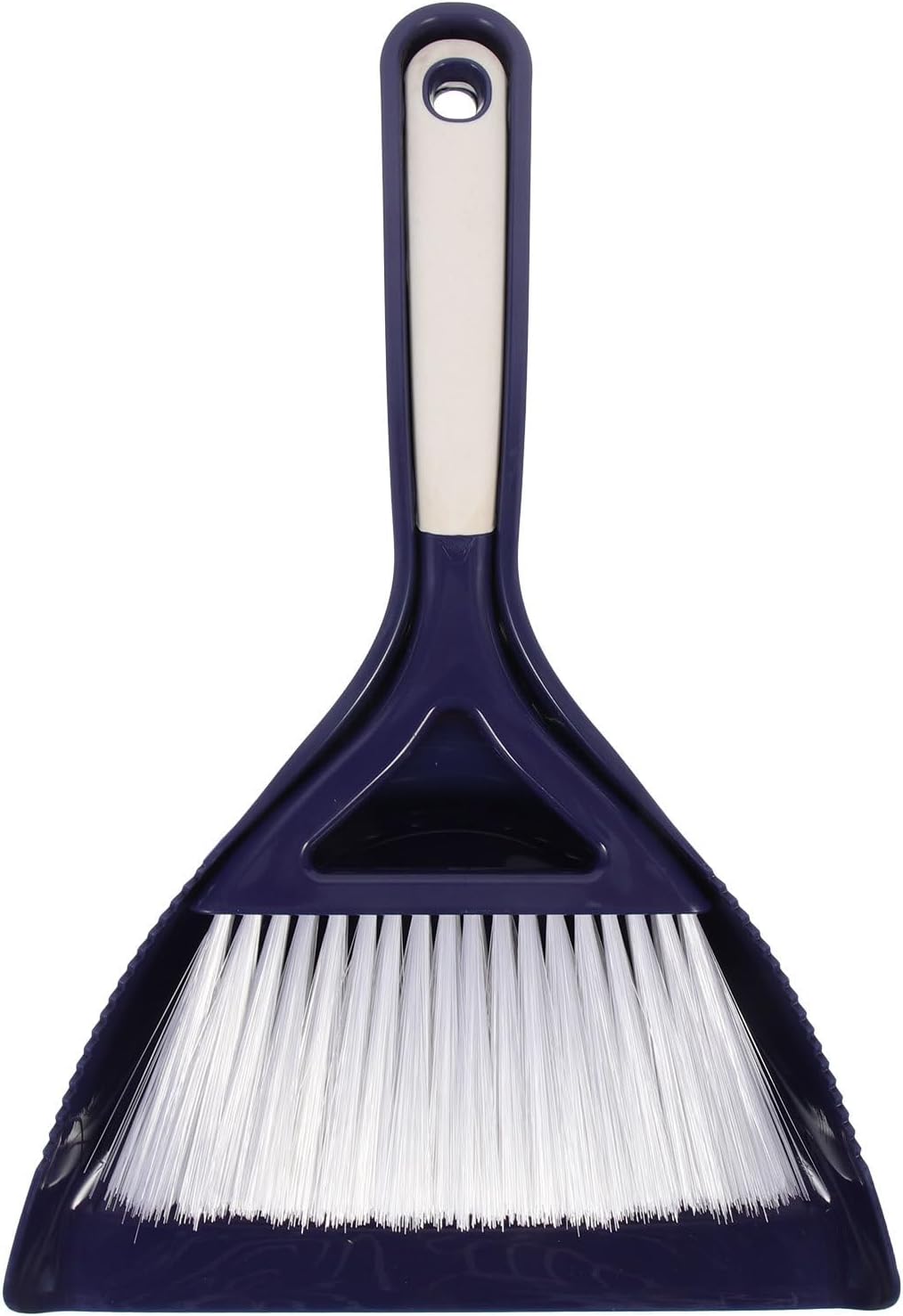 MERRYHAPY Mini Broom and Dustpan Set, Household Table Broom with Portable Hand Brush, Blue Compact Cleaning Kit for Office and Home Desktop Use