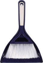 MERRYHAPY Mini Broom and Dustpan Set, Household Table Broom with Portable Hand Brush, Blue Compact Cleaning Kit for Office and Home Desktop Use