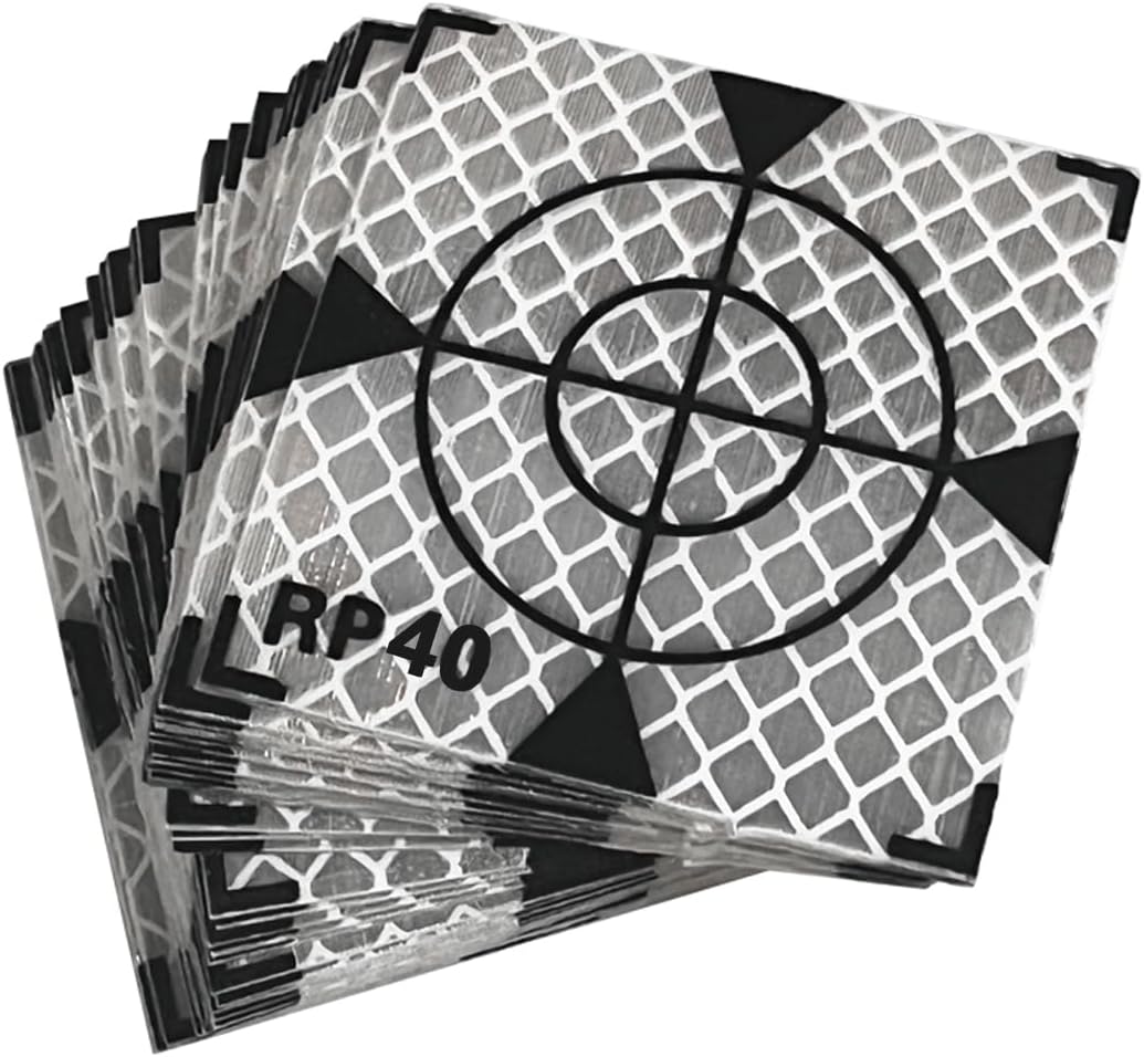100PCS 30MM /40MM/ 50MM/ 60MM Reflector Targets for Total Stations White