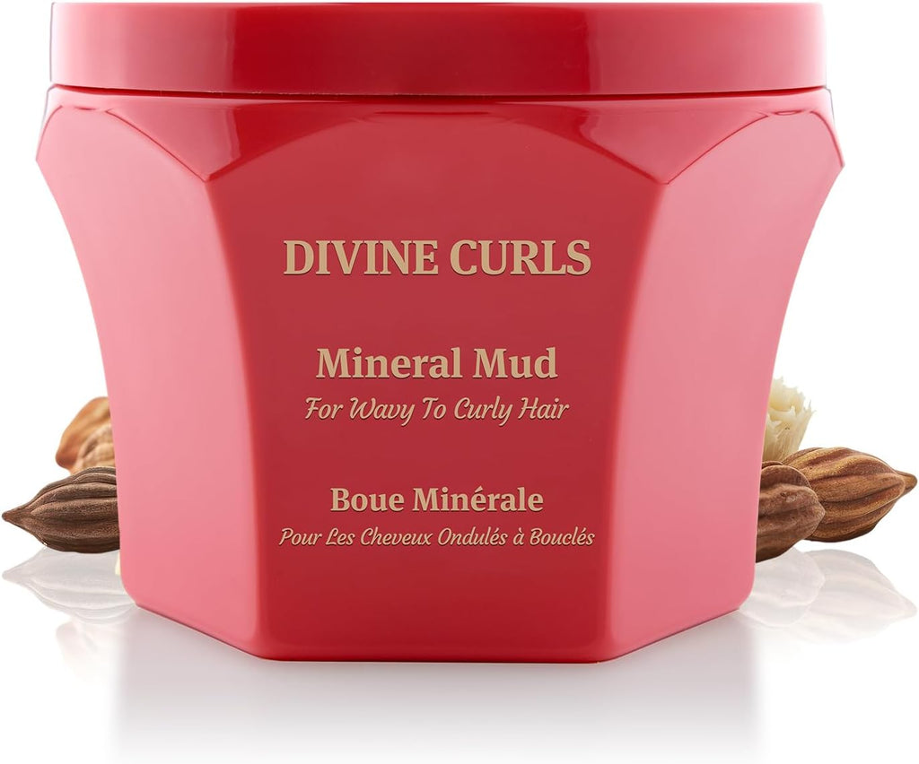 Saphira Divine Curls Mud Hair Mask with Dead Sea Minerals – Deep Conditioning Mask for Curly & Wavy Hair – Hydration & Curl Definition – Professional Hair Care 8.5oz / 250ml