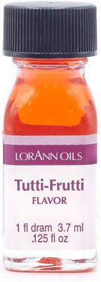 LorAnn Oils Super Strength Flavoring - Used For Candy Making, Flavoring Extracts, Baking, Hard Candy, and Flavor Oils - Bold, Natural Flavors 4X Stronger Than Extracts - Tutti Frutti, 0.125 fl oz