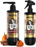 Immortal NYC, AFTERSHAVE SPRAY & BALM/CREAM for Men- Moisturizing & Soothing Formula After Shaving and Cologne - 17 oz (Cinnamon,Mint)