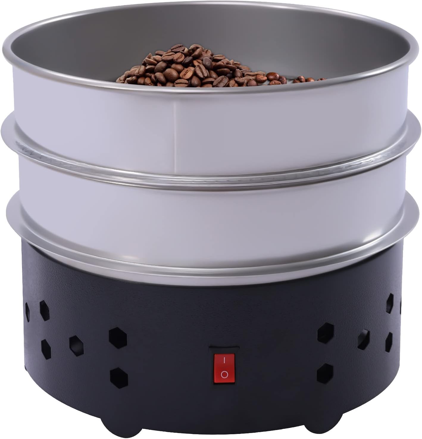 Coffee Bean Cooler 1.3lb Electric Coffee Roasting Cooling Machine 600g Double Layer Collect Coffee Chaff For Home Cafe Roasting Cooling