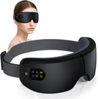 Eye Massager with Heat, 7 Heating and Vibration Modes, Eye Mask, Birthday Gifts for Women, Men, Friend, Mom and Dad, Sleep Mask for Relax, Migraine Relief, Improve Sleep, Black