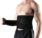 Back Brace for Lower Back Pain Men Women, Back Support Brace & Elastic Supports Belly Band Stomach Wrap Waist Belt Waist Trainer, Waist Brace Waist Trainer for Men Sciatica Pain Relief (Black, XXL)