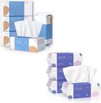 PoeticEHome Cotton Tissue Soft Dry Wipes for Facial Cleansing