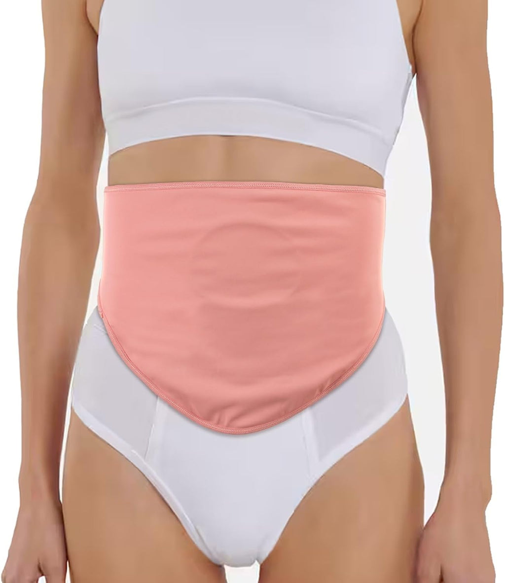 Ostomy Belt | Ostomy Bag Cover | Ostomy Wrap for Sport & Swimming | Ostomy Support Belts for Men & Women | Colostomy Bag Cover Belt | Inner Pocket to Hold Ostomy Pouch, S, Pink