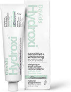 Davids Hydroxi Fluoride Free Nano Hydroxyapatite Toothpaste for Remineralizing, Sensitive Support, Whitening, Antiplaque, SLS Free, Natural Peppermint, 5.25oz, Made in USA