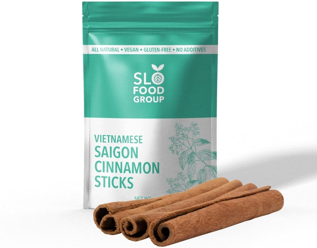 Slofoodgroup Saigon Cinnamon Sticks, Cinnamon Quills from Vietnam for Cooking and Baking (8 ounce)