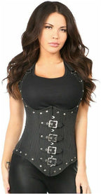 Daisy Corsets Women's Top Drawer Steel Boned Pinstripe Underbust Corset