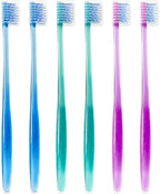 6 Pack Orthodontic Toothbrushes with Covers, Soft Bristles V-Shaped Dental Brushes for Braces, Archwires, and Daily Oral Care
