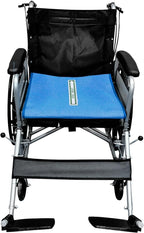 Wheelchair Seat Cushion, Fall Prevention Seat Pad for Elderly in Chair or Wheelchair,Non-Slip Cushions in car seat 17"x17"(Blue, Without Handle)