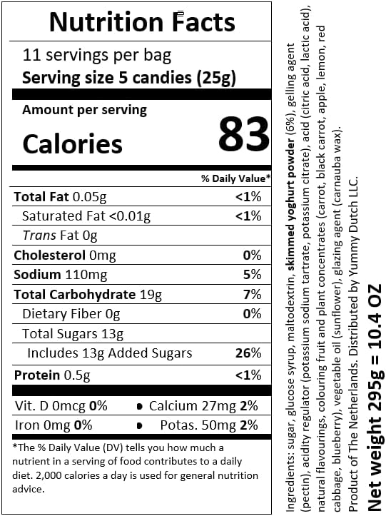Katja Yoghurt Gums I Soft Sweet Fruit flavored Gummy Candy I 295g 10.4 ounce
