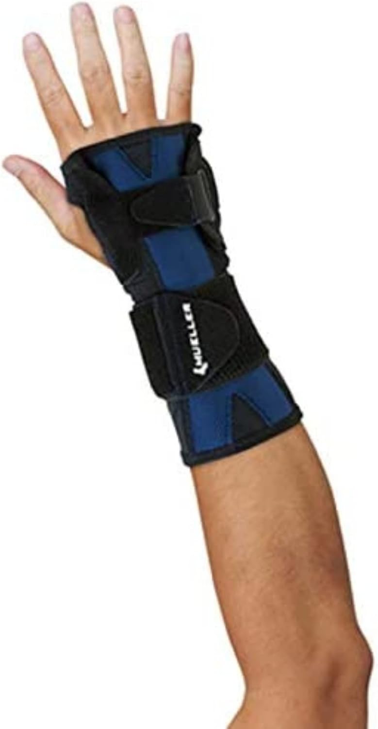 MUELLER Sports Medicine X-Stay Wrist Stabilizer, Wrist Pain Relief Support for Men and Women, Ideal for Carpal Tunnel, Tendinitis, Arthritis, Black