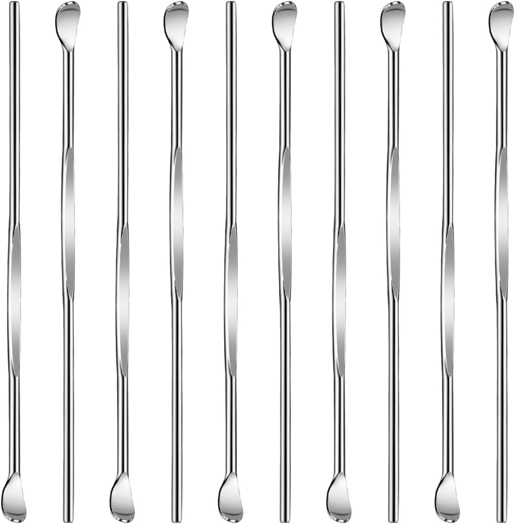 10 Pcs Metal Ear Cleaner Stainless Steel Ear Pick Portable Metal Earwax Curette Ear Cleaner Tool for Adult