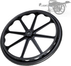 2Pcs 20 Inch Replacement Wheelchair Wheels For Walkers, Wheelchair Wheels Replacement With Bearings, Non-Slip Puncture Proof Polyurethane Solid, Reinforced Nylon Hub, Bearing: 12mm (Color :