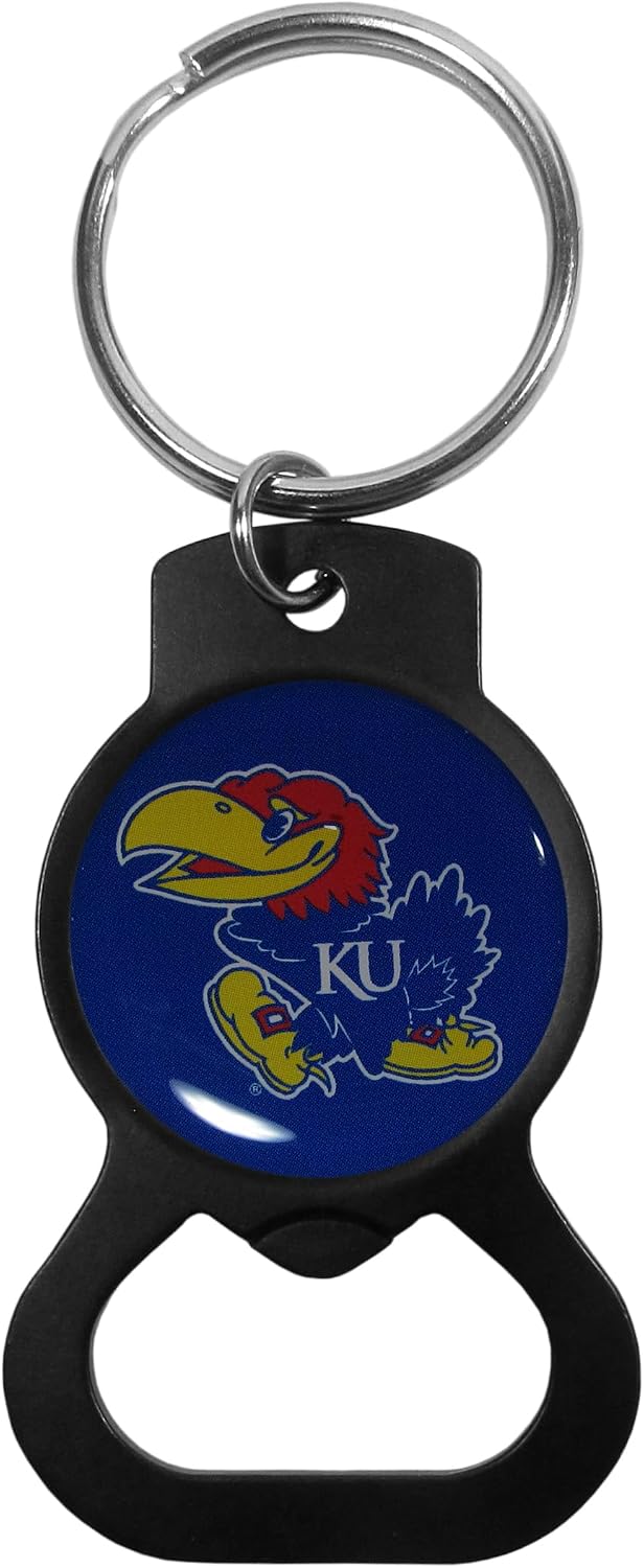 Siskiyou Sports NCAA Kansas Jayhawks Bottle Opener Key Chain, Black, One Size