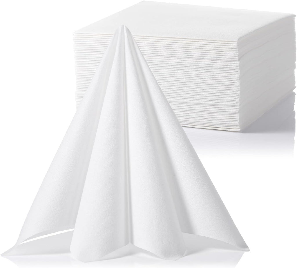 LEKOCH 50-Pack Premium Airlaid Napkins & Guest Towels - 16x16 Inch Large Linen-Feel Disposable Paper | Ultra Soft, Absorbent & Cloth-Like | For Dinner, Wedding, Party, Kitchen, Bathroom