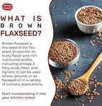 Spicy World Brown Flaxseed 2 LB Bag - Non-GMO, Whole, High in Fiber & Omega-3, Keto Friendly Baking, 32oz