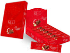 Red Delight Hazelnut and Macadamia Milk Chocolate Snack Bars - Pack of 24 Diamond-Shaped Milk Chocolates (22.08oz) with Rich Cocoa Flavor - European-Style Chocolates - No Added Sugar and Kosher