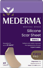 Mederma Medical Grade Silicone Scar Sheets - Improves Appearance of Old & New Scars from Injury, Burn & Surgery, Breathable & Flexible, 4 Count