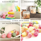 Essencea Citric Acid 5LB Pure Bulk Ingredients | Non-GMO | 100% Pure Citric Acid Powder [Packaging May Vary]