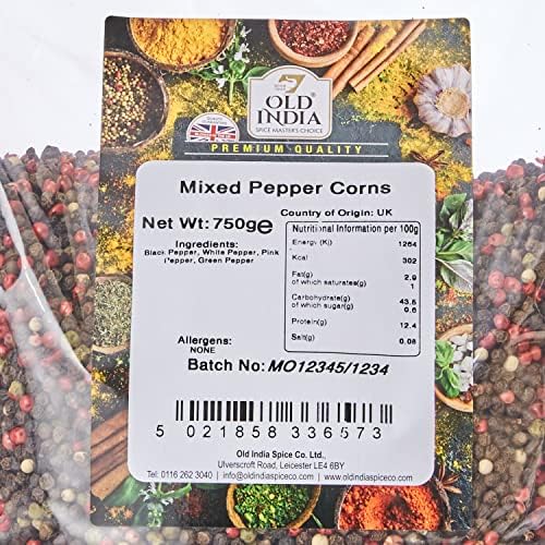 Old India Mixed Pepper Corns 750 g