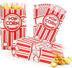 500 Pcs 1 OZ Popcorn Bags Red and white Bulk Popcorn Bags for individual servings Small Paper Bag for Movie, Theater, Carnival Party, Decorations