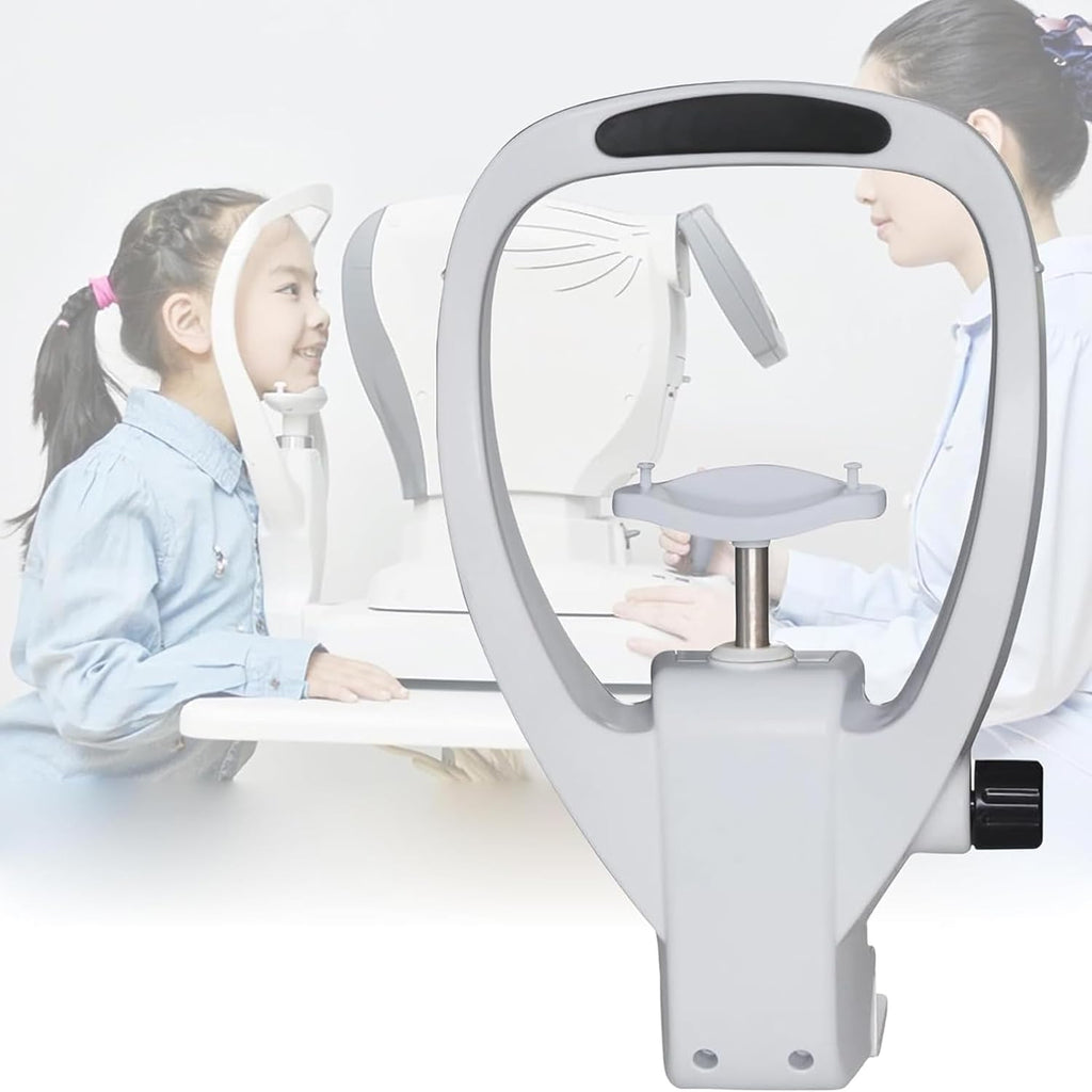 Chin Rest Forehead Support Optometry Accessories, Ophthalmic Auto Refractometer Rest Vision Vision Training Forehead Bracket,with Adjustment Knob, Glasses Equipment for Auto Refract,White