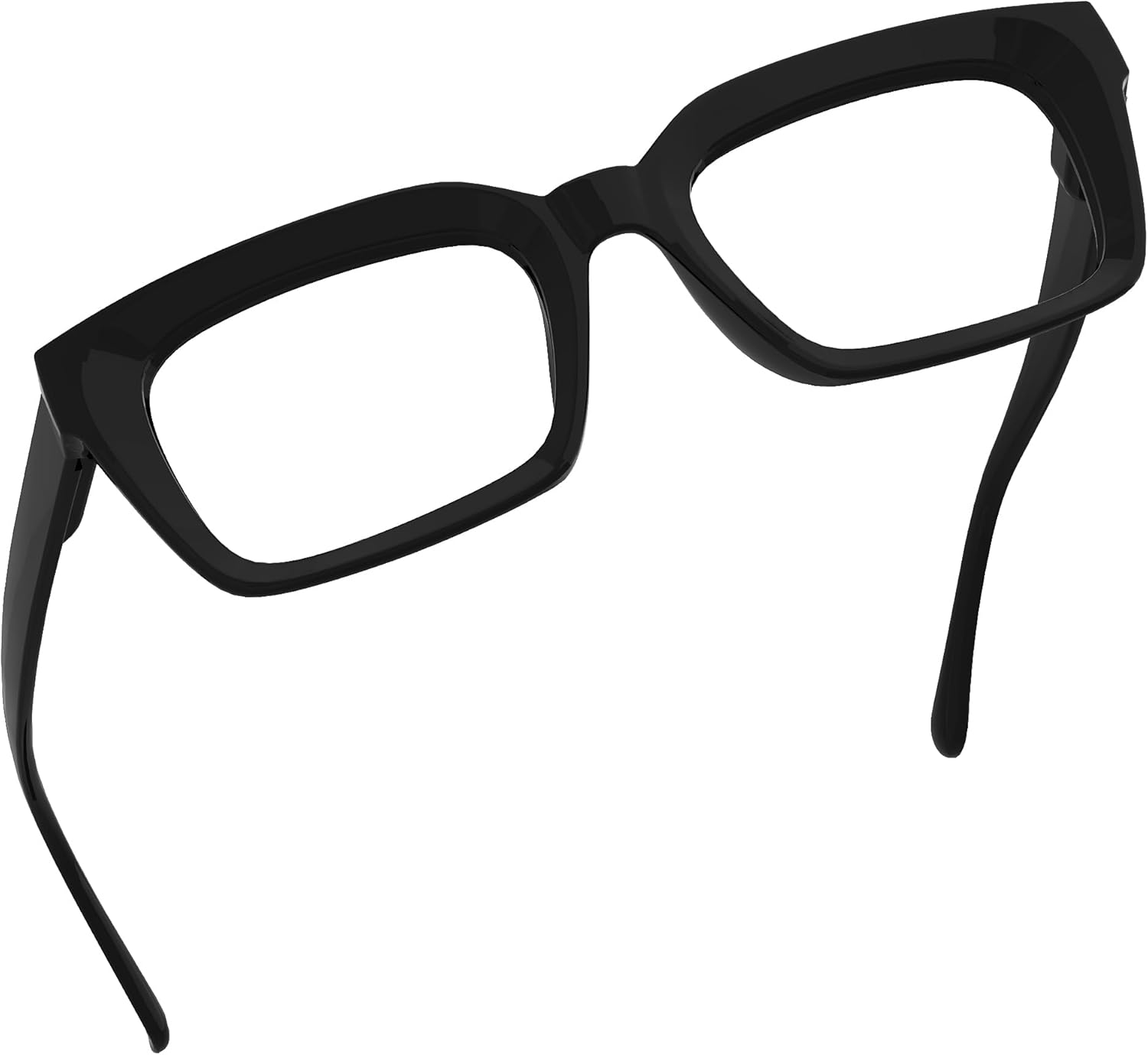 Eyekepper Ladies Reading Glasses - Oversized Square Design Readers for Women Black