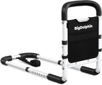 Bed Rails for Elderly Adults - ASTM Approved Adjustable Bed Cane with Non-Slip Ergonomic Handle & Storage Pocket, Bed Railings for Seniors Hold up to 350 LBS, Tool-Free
