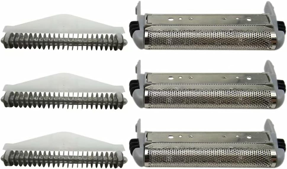 SP-93/SP-94/MS3 Series Shaver Foil Screens & Cutter Blade Head Replacement for Remington's Microscreen 3 TCT Foil Shavers MS3-2000, MS3-2700, MS3-3000, MS3-3500, MS3-3700