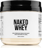NAKED Whey 1Lb - Only 1 Ingredient, Grass Fed Whey Protein Powder, NSF Certified, Undenatured, No Gmos, No Soy, Gluten Free, Stimulate Growth, Enhance Recovery - 15 Servings