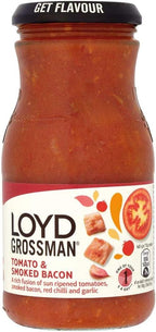 Loyd Grossman Smoky Bacon Pasta Sauce - 350g - Pack of 2