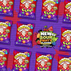 WARHEADS Cubes - Sour, Sweet & Fruity Chewy Candy with New Sour Fruity Flavors: Orange, Watermelon, Blue Raspberry, Black Cherry, Strawberry & Green Apple - 5 lb Bulk Bag