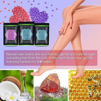 Wax Beads for Hair Removal 10.5oz (300g), Auperwel Hard Wax Beads Beans for Sensitive Skin Brazilian Waxing, Face, Bikini, Eyebrow, Legs, Painless for Women Men, 3 packs Kit with 10 Sticks