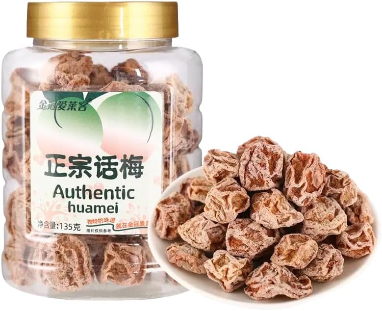 QIXINLIZY 4.8oz Sweet and Sour Dried Plums, Asia Trans Sweet Plums- Chinese Snack With Mui Candy And Liquid Plumr For a Delicious Twist