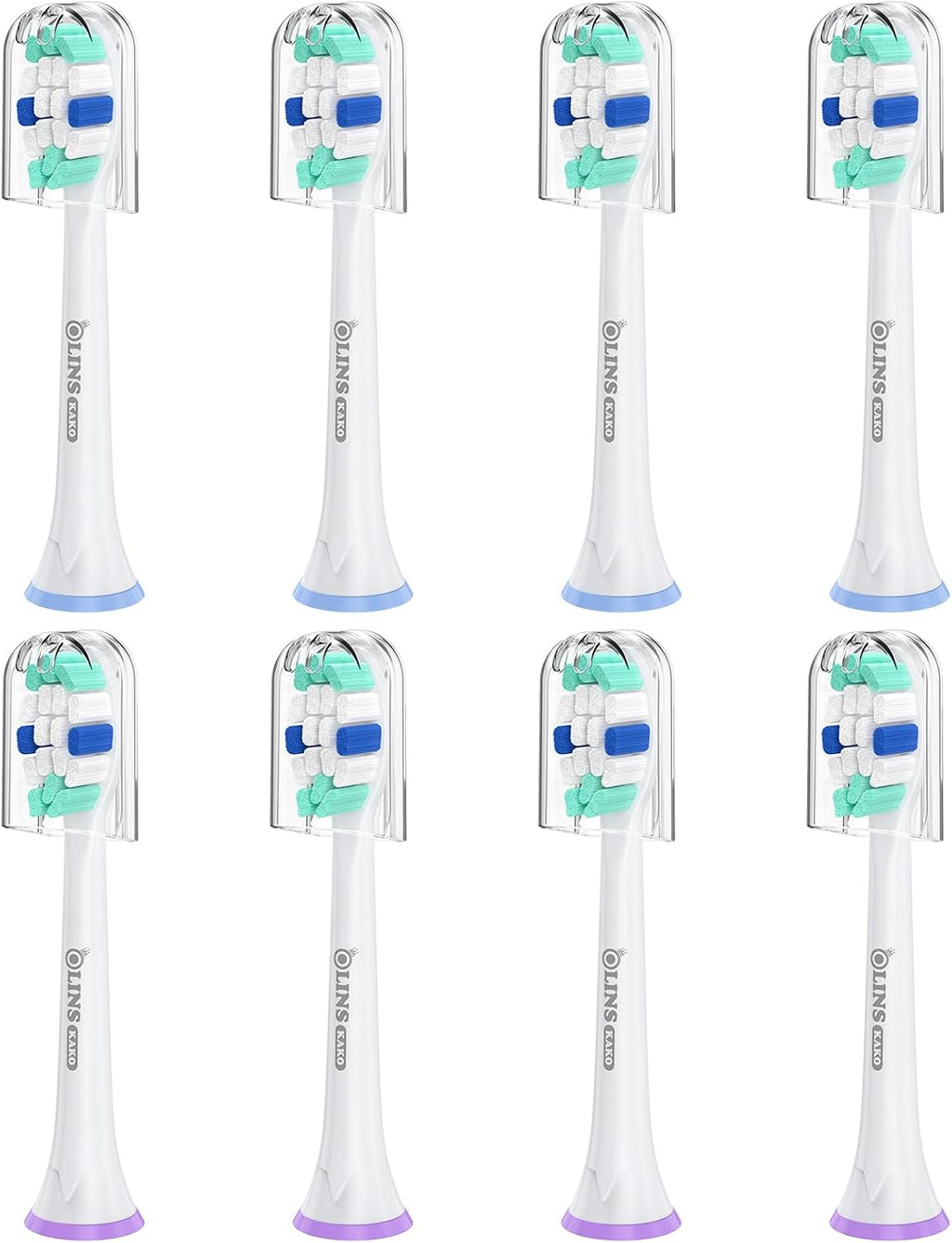 Replacement Brush Heads for Philips Sonicare Toothbrush Handles Toothbrush Heads for Sonicare (Pack of 8)