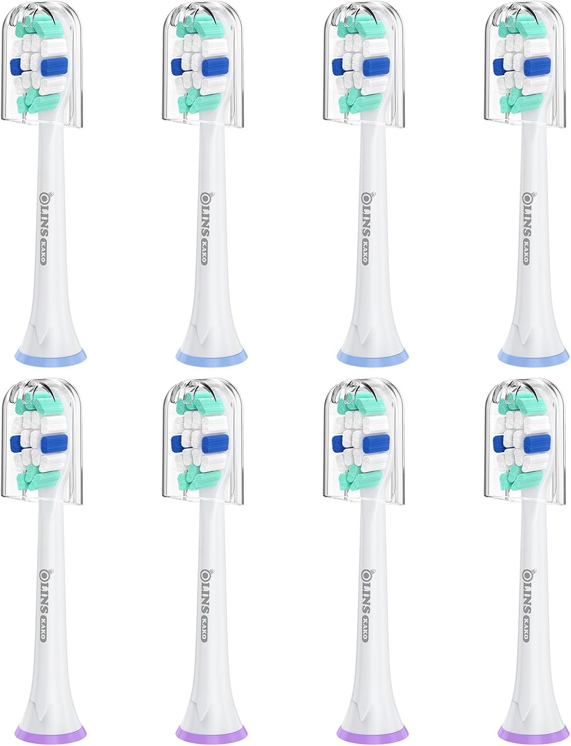Replacement Brush Heads for Philips Sonicare Toothbrush Handles Toothbrush Heads for Sonicare (Pack of 8)