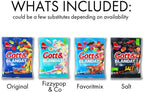Malaco Gott & Blandat Gummy Licorice Set 4 Flavor packs - Chewy - Salmiakki - Gummy Candies - Sweets Candy Box -Sweden in a SOPOSOPO Box (Total of 4 items) SÖPÖSÖPÖ