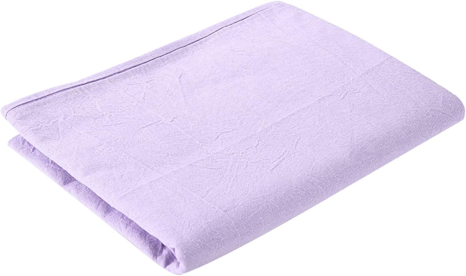 Beauty Massage Bed Sheets, Salon Massage SPA Couch Soft Cotton Bed Cover Protector with Face Breath Hole (Lilac)