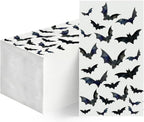 Horaldaily 100 Halloween Disposable Paper Decorative Guest Napkins, Crows Bats Hand Towel for Party Lunch Dinner Kitchen Bathroom